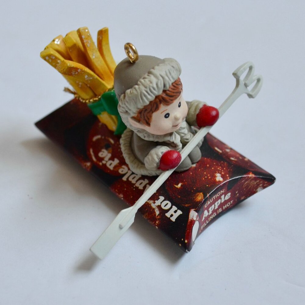 McDonald's Hot Apple Pie Christmas Ornament Vintage
